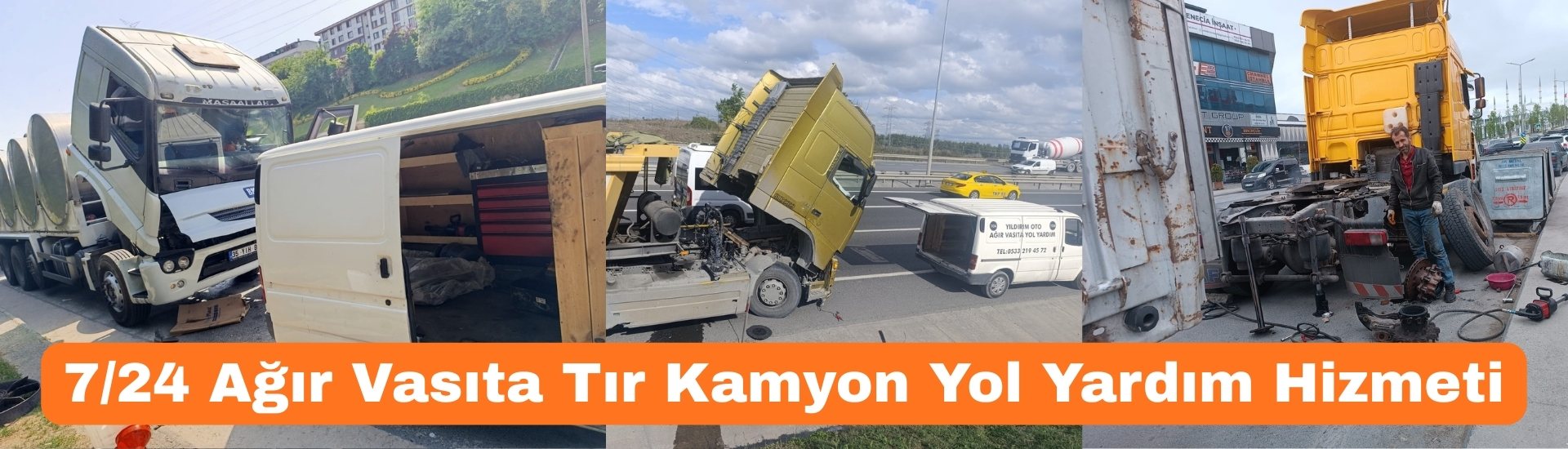 724 Ağır Vasıta Tır Kamyon Yol Yardım Hizmeti
